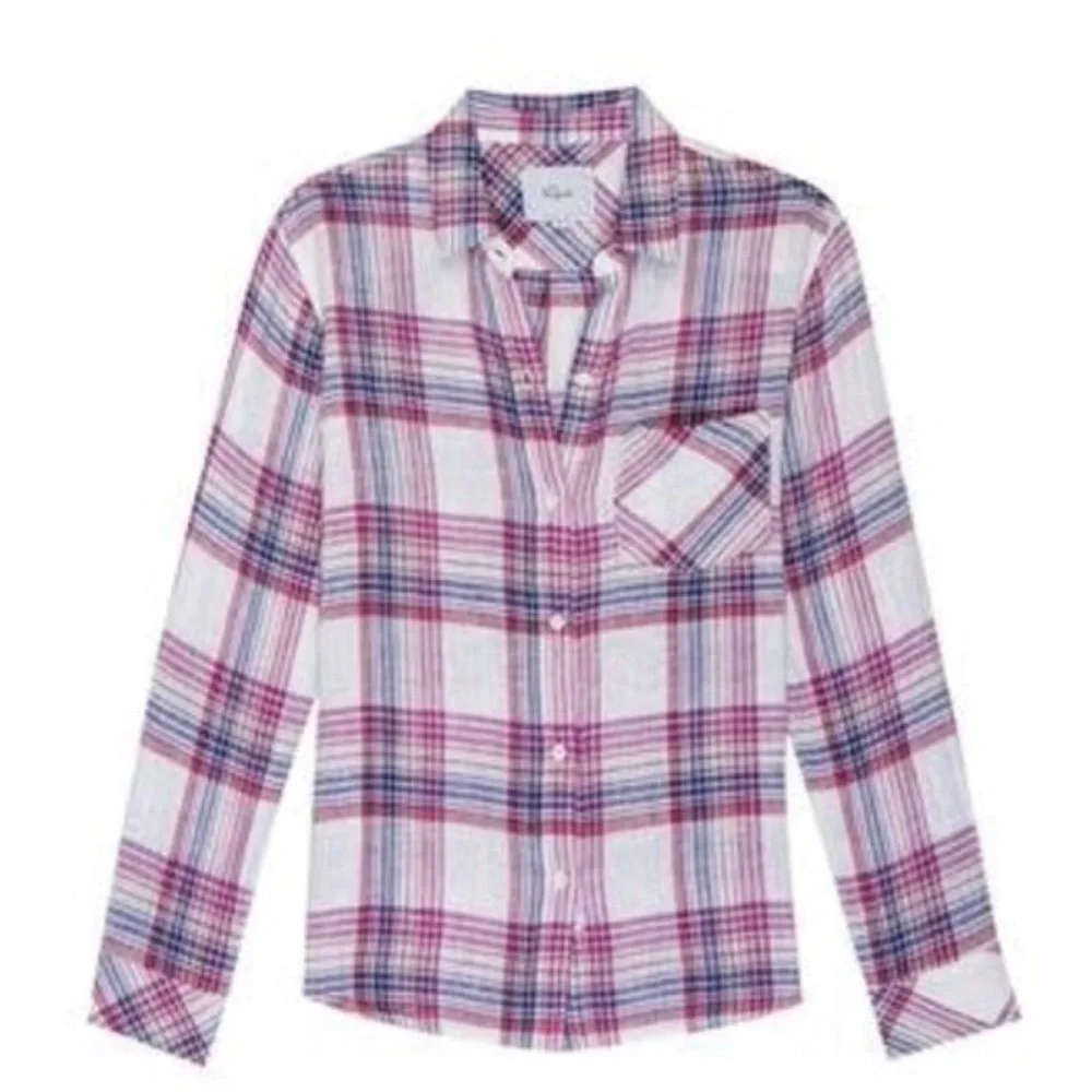 NWOT RAILS Charli Plaid Long Sleeve Shirt Size S - Picture 10 of 12
